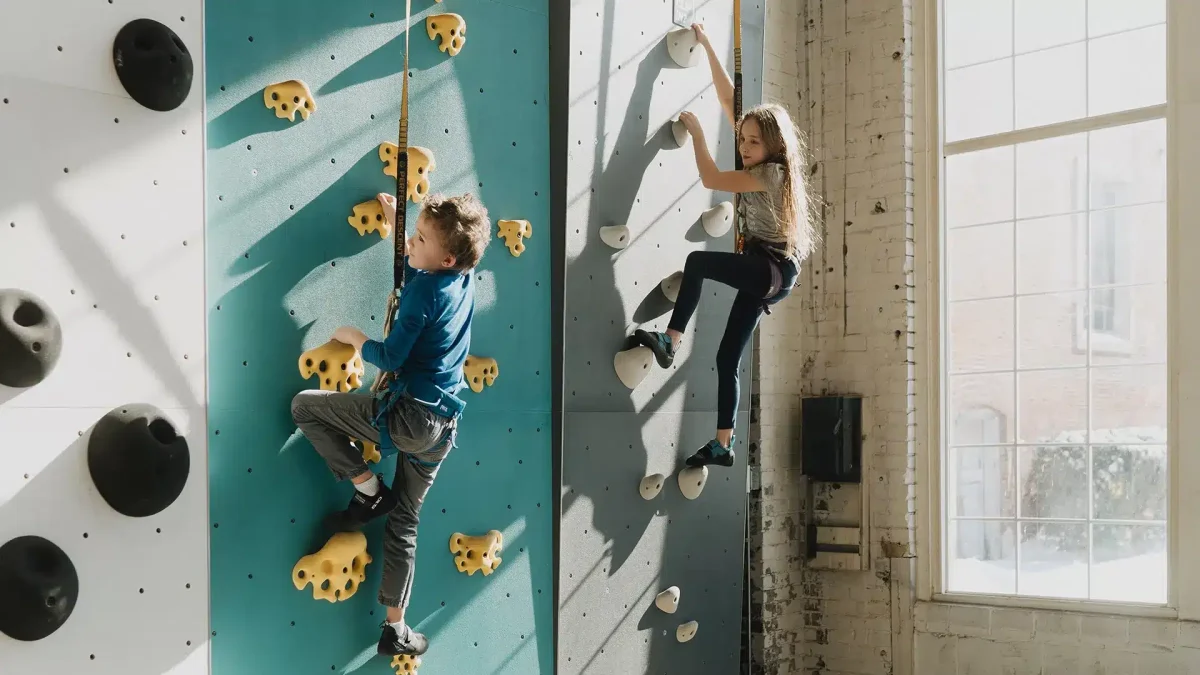 Two Climbers in Summer Camp